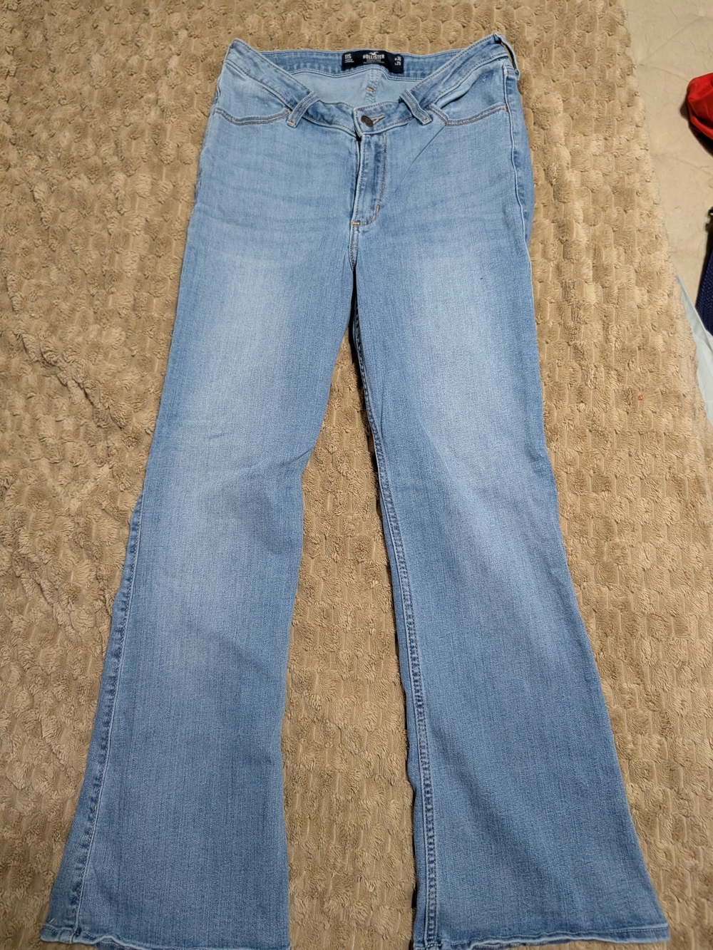 Hollister Light Blue Flare Jeans - Highest Rise V Waist